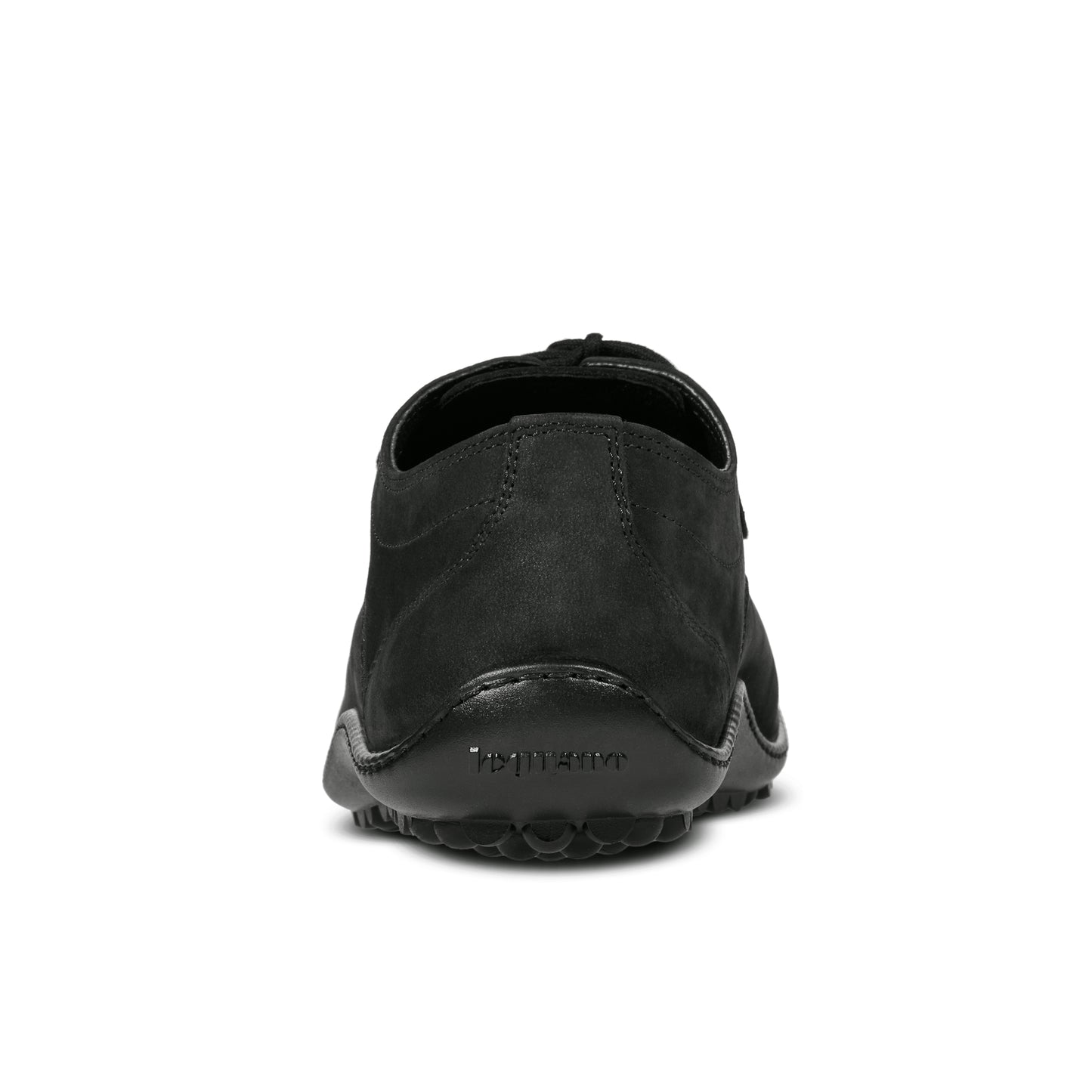 leguano, barefoot leather shoe, dean black, back side