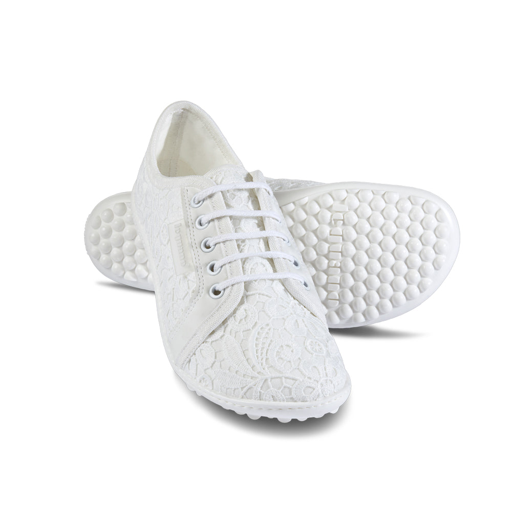 leguano, barefoot shoe, amalfi bianco, front side